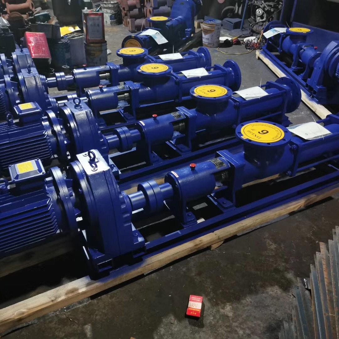 江苏蓝升泵业G40-1单螺杆泵 FG40-1不锈钢单螺杆泵 耐腐蚀污泥螺杆泵 减速机、变频电机螺杆泵