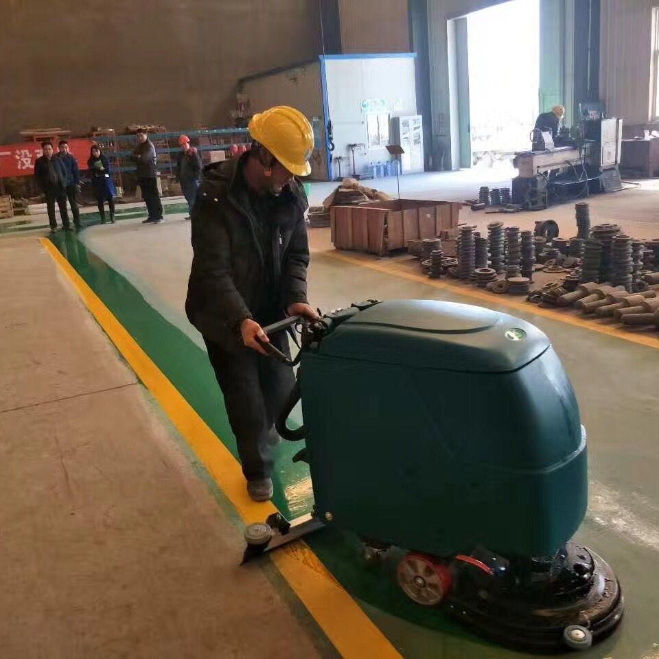 凯叻手推式全自动洗地机KL520 温州工地物业超市洗地机 赣州泉州滁州重庆刷地机供应商