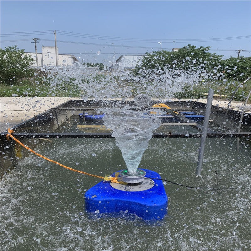 江苏如克环保 RSYN-PQ太阳能曝气机  光伏喷泉泵、光伏提水式曝气机图片