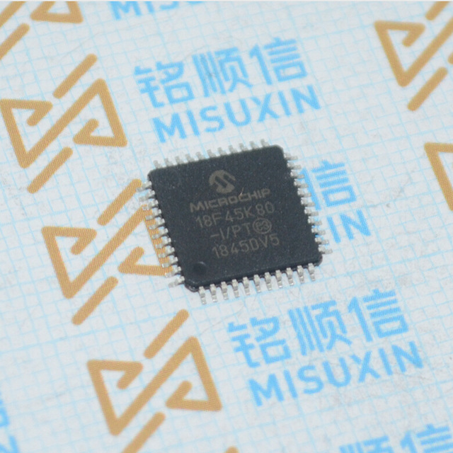 PIC18F45K80-I/PT实物拍摄8位微控制器QFN-8芯片深圳现货供应