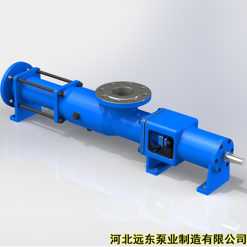 G70-2V-W101单螺杆泵用作泡沫原液输送泵，放射性液体输送单螺杆泵，含固体颗粒介质输送单螺杆齿轮泵，铸铁泵体图片