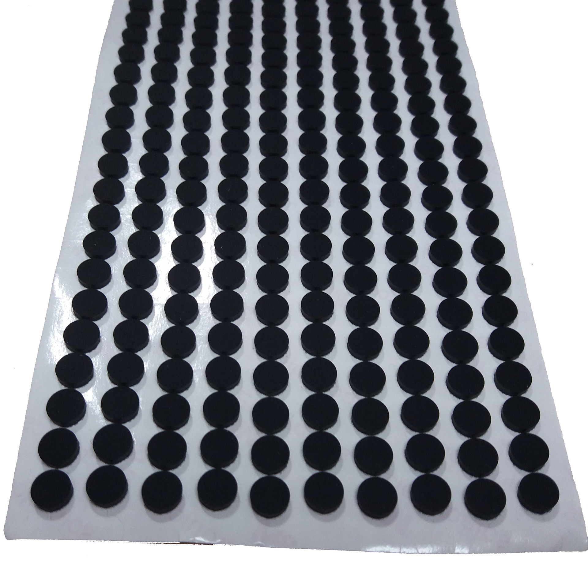 止撞透明雾面环保硅胶垫背胶3m止滑黑色磨砂硅胶脚垫自粘硅胶垫片