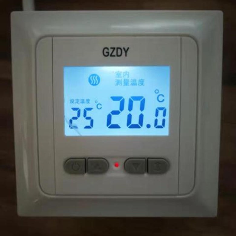 电热膜温控开关 碳纤维地暖温控器 GZDYgz805电采暖开关 碳晶墙暖开关