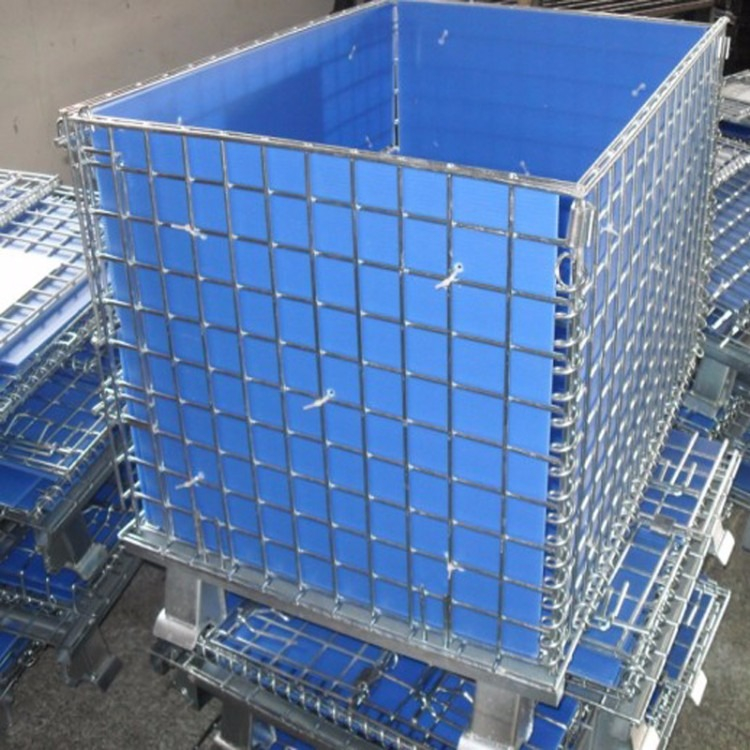 可折叠围板箱 围板箱可循环使用 塑料围板箱厂家 泉润来
