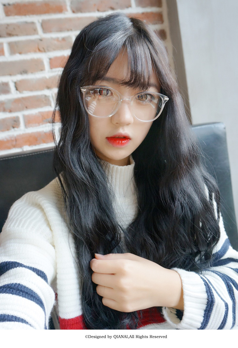 2016韩版大框近视眼镜框架女潮复古全框眼镜平光防辐射镜眼镜框男示例图3