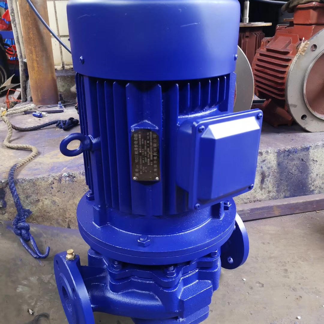 蓝升泵业ISG立式管道离心泵 单级单吸立式离心泵 不锈钢管道离心泵 ISG20-110立式离心泵