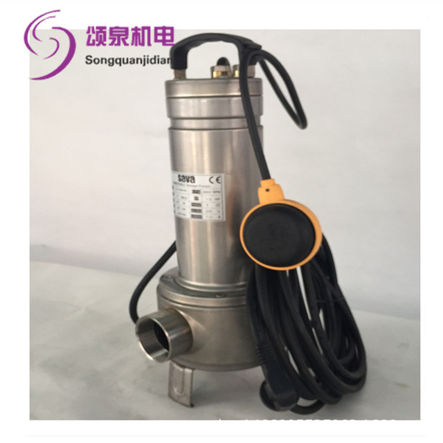 台湾鲨霸水泵XV-10MA50全不锈钢潜水泵排污泵自动排水泵