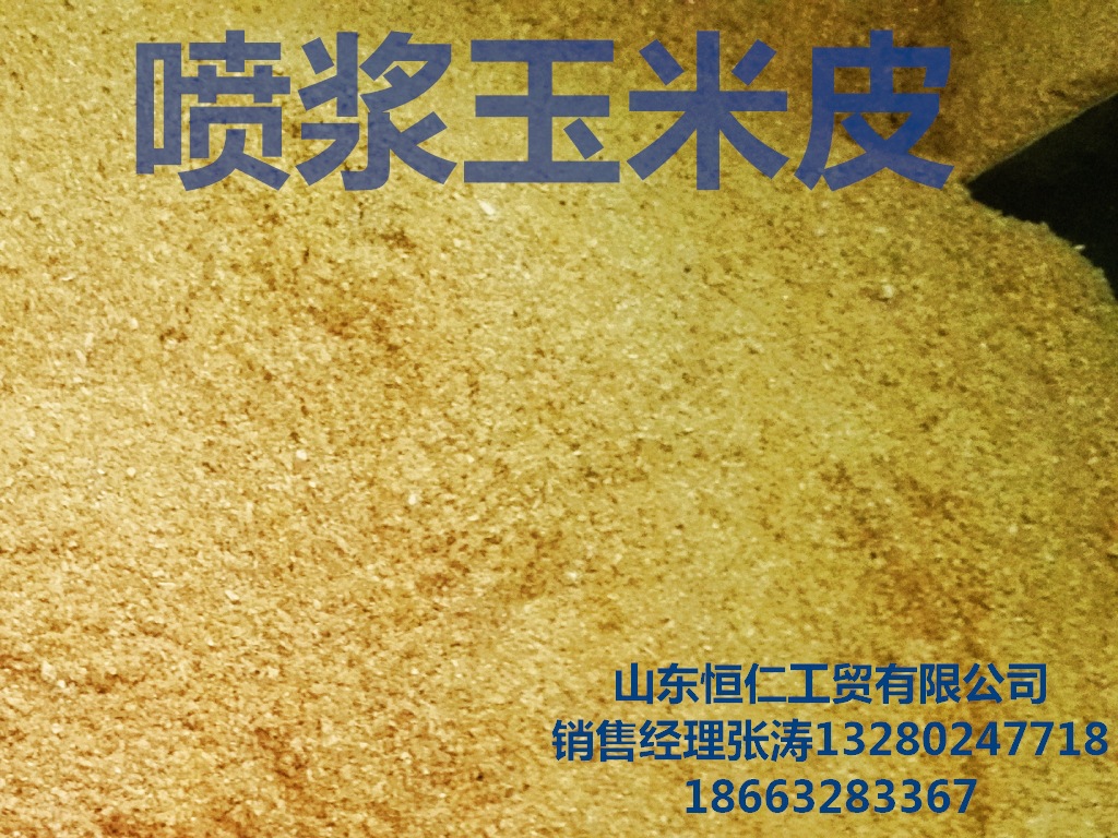 山东恒仁集团玉米喷浆皮 生产销售供应优良金黄色玉米皮（喷浆）示例图3