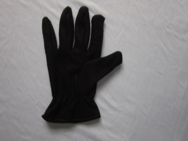 黑色摇粒绒拉筋保暖手套示例图25