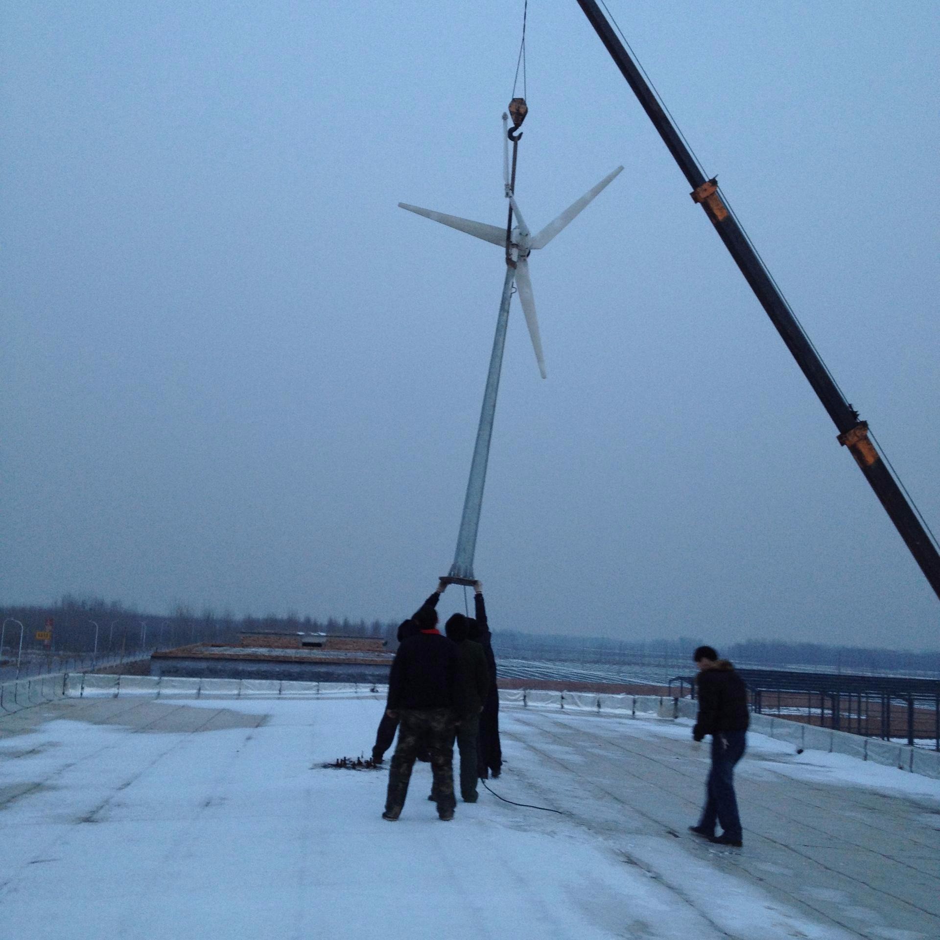 内蒙220v家庭用电使用风力发电机5kw纯铜风力发电机晟成供应