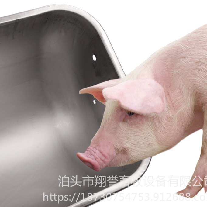 加厚不锈钢母猪食槽 猪用采食槽 产床配件限位栏料槽 翔誉畜牧