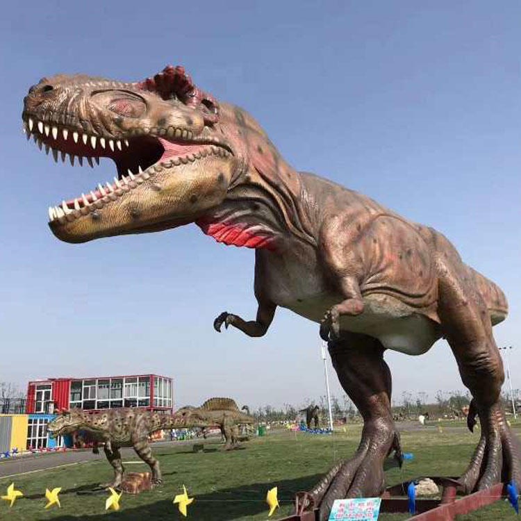 佰盛 玻璃钢恐龙雕塑仿真恐龙摆件远古恐龙展玻璃钢恐龙园林景观展览馆