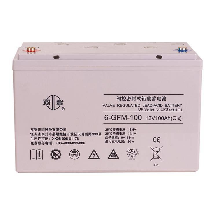 双登蓄电池6-GFM-100 12V100AH UPS电源专用 铅酸免维护蓄电池 现货供应