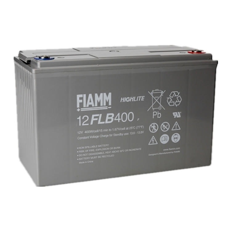 FIAMM蓄电池12FLB400 12V100AH铁路设施 应急发电