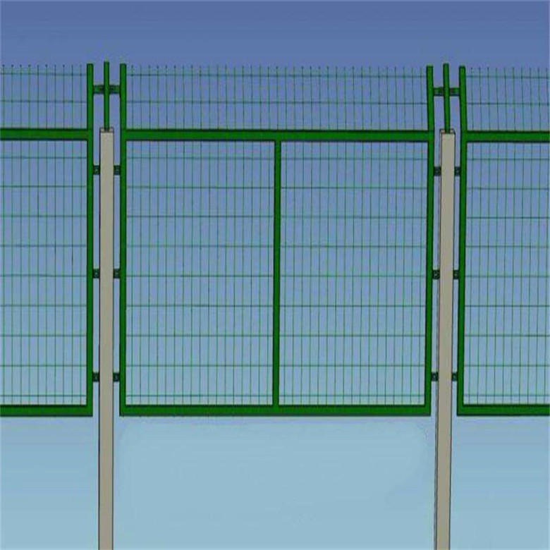德兰铁路防护栅栏 8001铁路栅栏 水泥柱防护网生产厂家