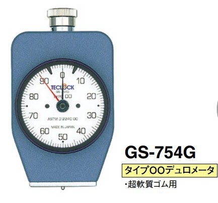 软橡胶硬度计    日本TECLOCK得乐橡胶硬度计GS-754G 755  原装正装