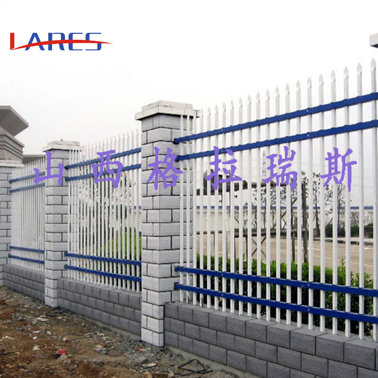 山西太原厂区围墙护栏 锌钢护栏 工业园隔离护栏 小区围墙护栏