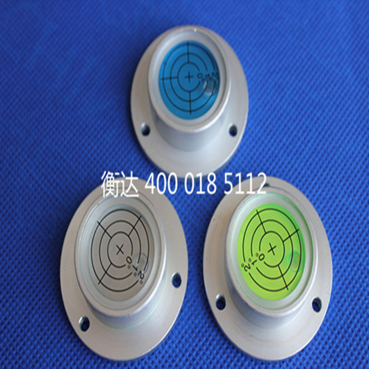 厂家直销金属圆水平仪 高精度水准器 牛眼水准仪 带安装孔水准泡示例图6