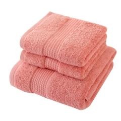 红素纯色素雅毛巾套装 长绒棉毛巾礼盒套装 100件起订不单独零售