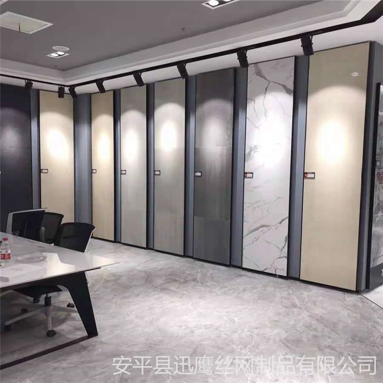 南京800600瓷砖冲孔板  包边陶瓷展示货架   拼接瓷砖展示架  迅鹰组装瓷砖挂板