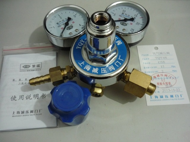 YQY-08氧气减压器 YQY08 氧气钢瓶减压阀 纯铜氧气阀