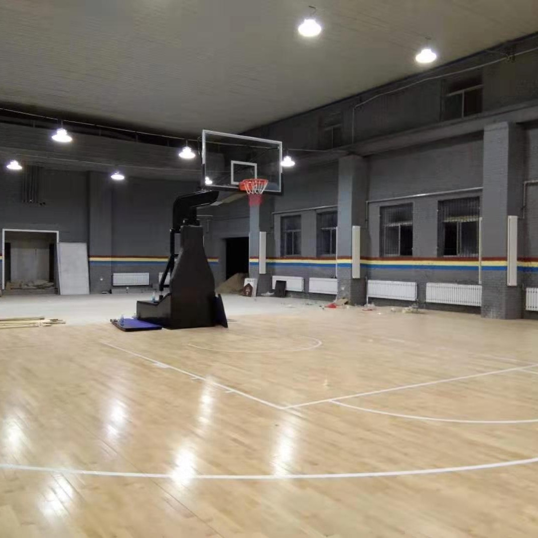 体育运动木地板 双鑫室内健身馆羽毛球馆防水防滑地板生产安装