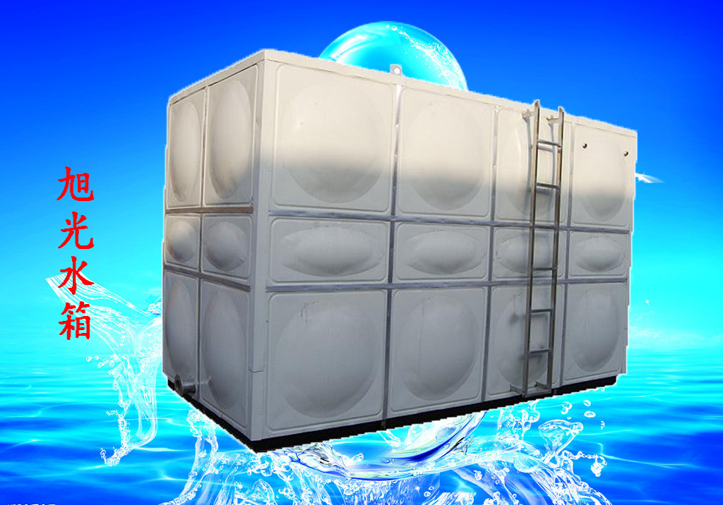 定制生产玻璃钢水箱 玻璃钢消防水箱 玻璃钢组装式大型保温水箱示例图3