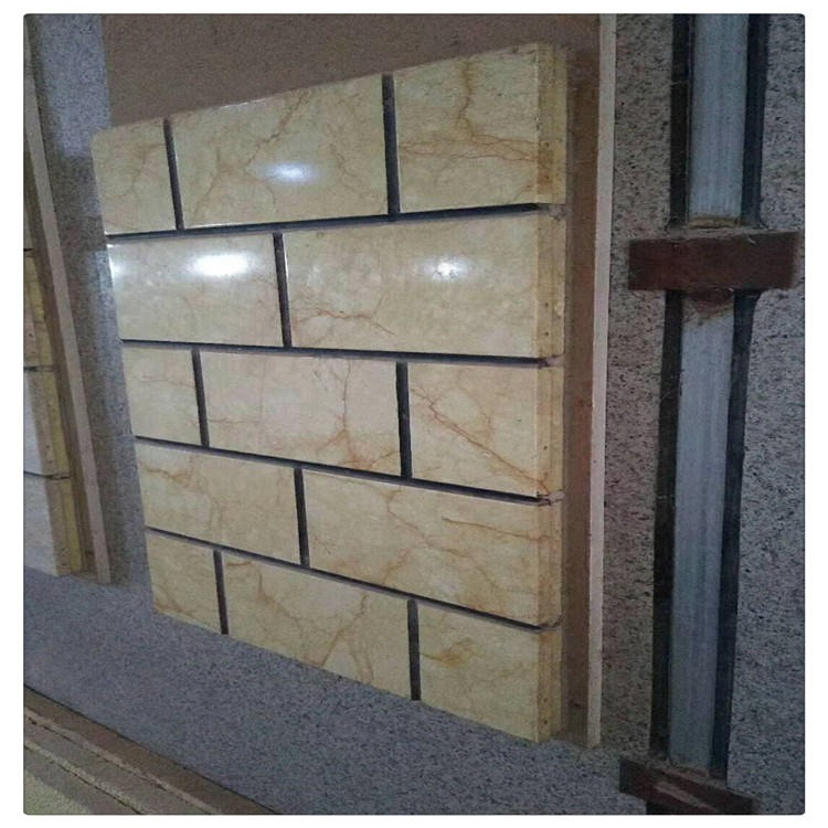 生产加工真石材装饰保温板 岩棉保温装饰板 外墙装饰保温一体板