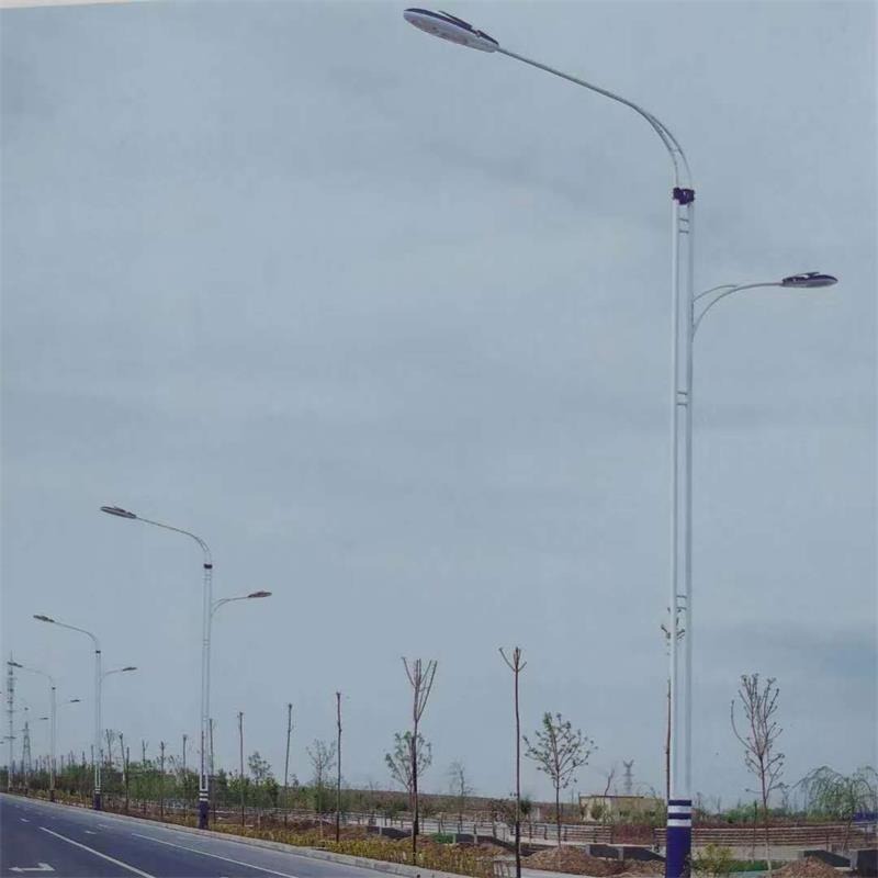 鑫永虹定制led智能高杆道路灯 8米双臂市政高低臂城市景观路灯