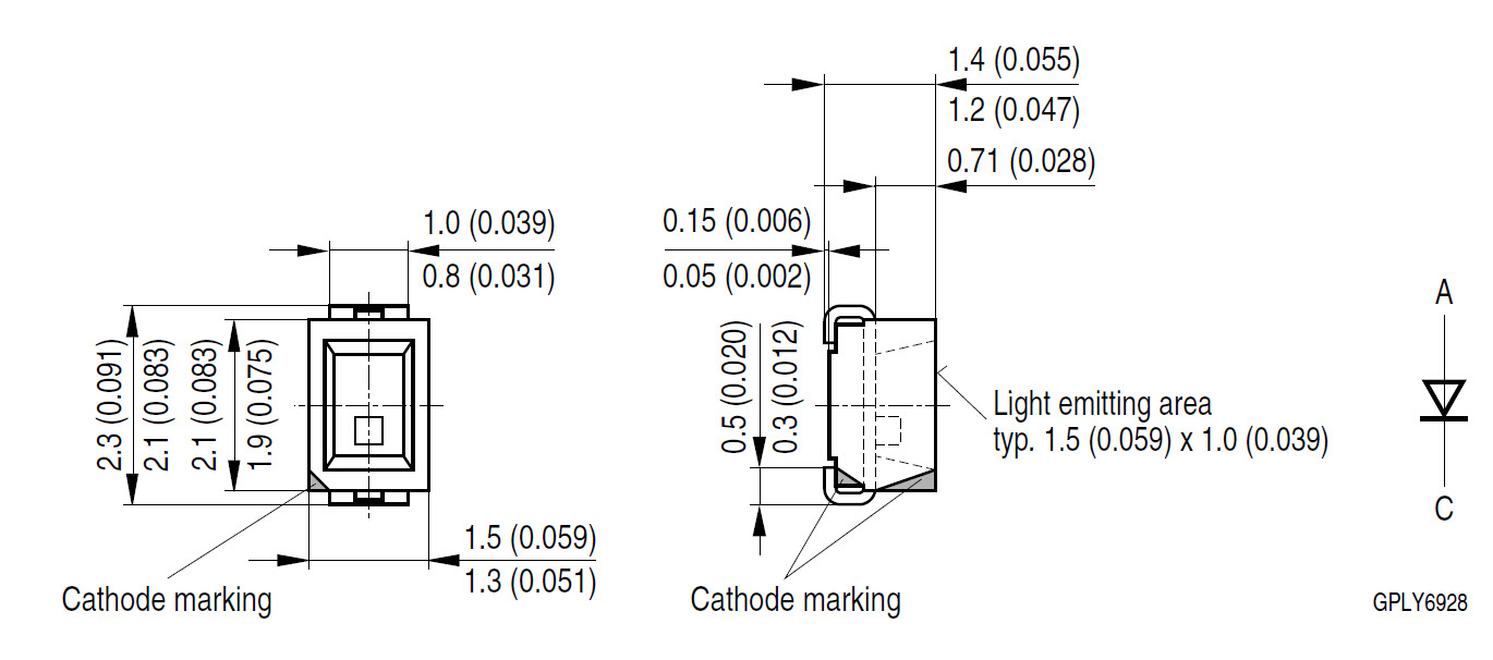 专注原装OSRAM 欧司朗LED发光二极管LAM676-Q2S1-1 0805红色LED示例图1