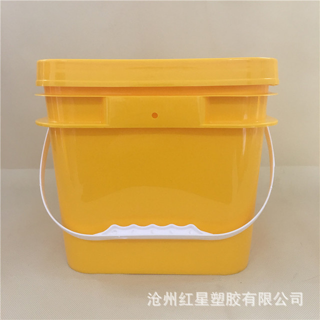 红星厂家专业加工定制  塑料桶 10升方形涂料桶  塑料桶水桶  化工桶  油桶图片