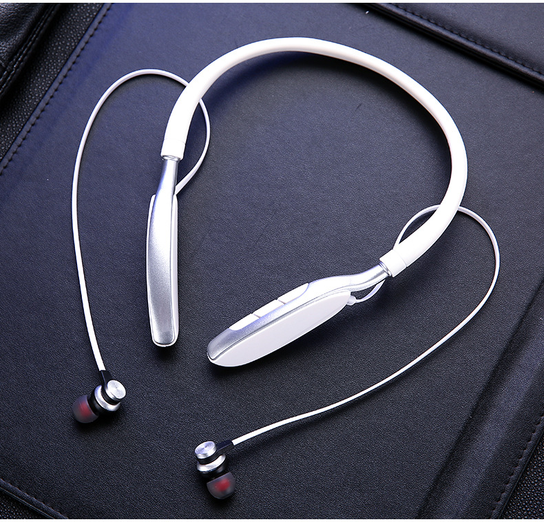 DODGE 无线蓝牙苹果耳机 颈挂式入耳式运动磁吸耳麦可插卡重低音示例图23