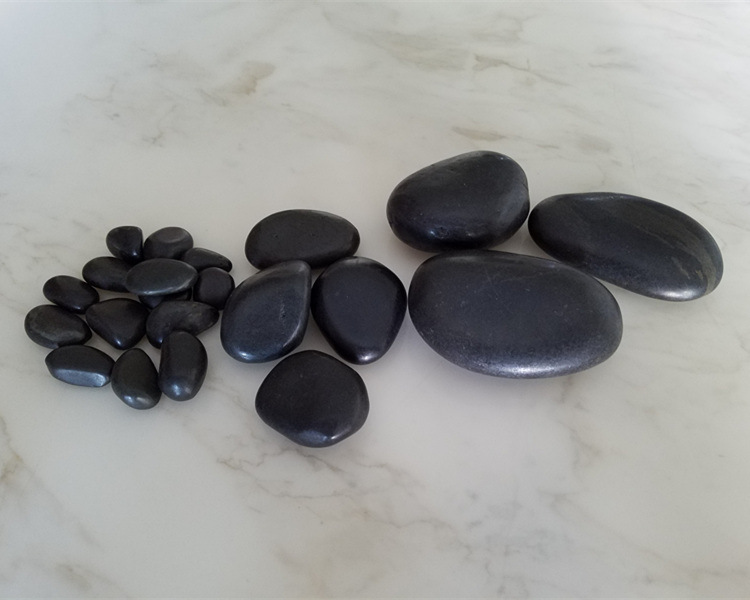 黑色高抛雨花石厂家供应 黑色雨花石价格优惠。示例图2