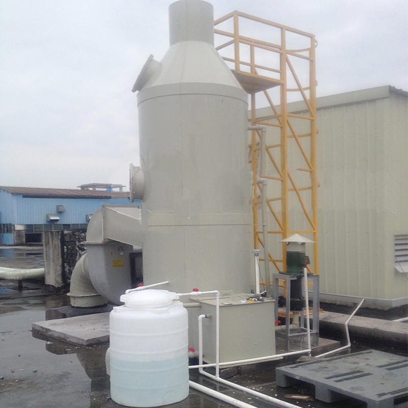 工业废气洗涤塔 车间粉尘废气净化设备 PP填料喷淋塔
