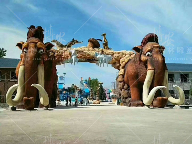 雕塑设计定制大型水泥模型游乐园欢乐谷生态园主题门头造景景观示例图4