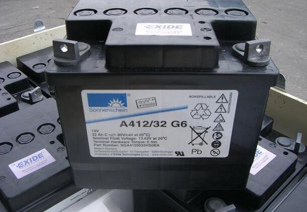 德国阳光电池12v32ah阳光电池A412/32G6ups电源备用电池图片