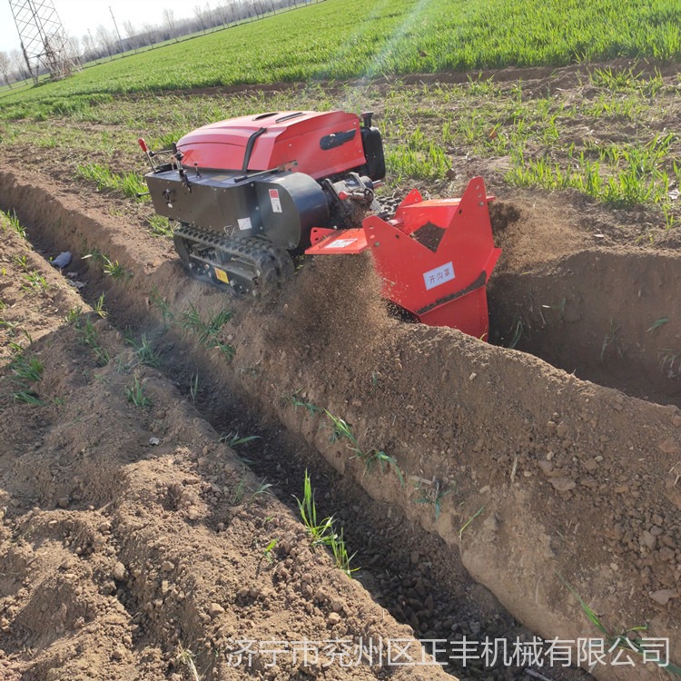 重庆坡地旋耕设备 自走式多功能田园管理机 果园开沟施肥回填机