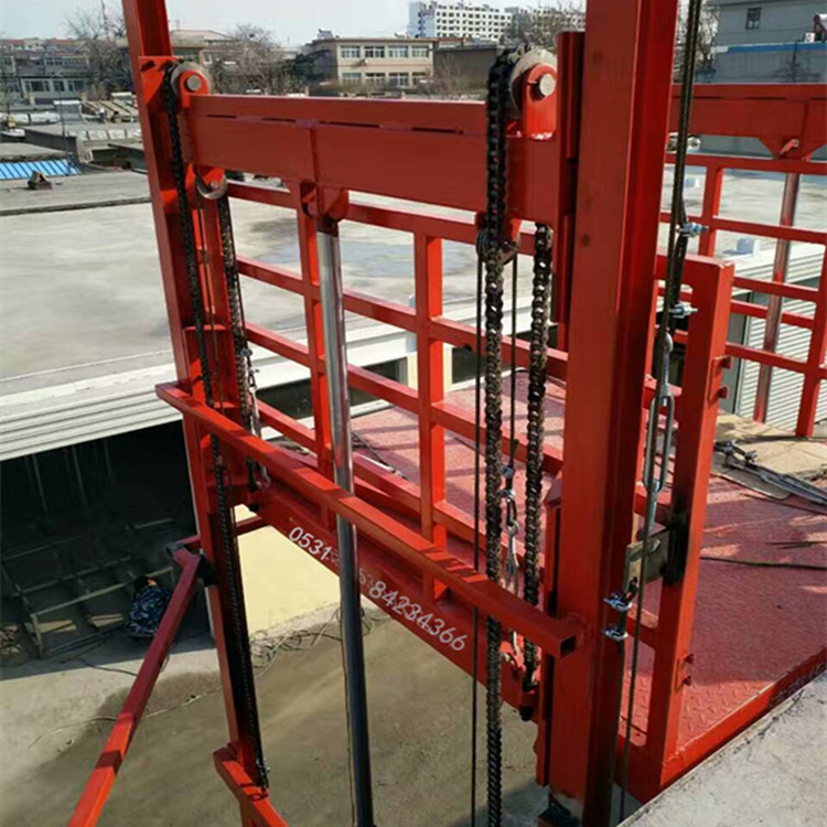 厂家供应5m 升降货梯 导轨式液压升降货梯单轨链条导轨式升降机示例图9