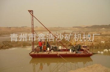 割边船 坐地抽 小型抽沙机  青州鑫浩砂矿机械厂专业制造示例图8