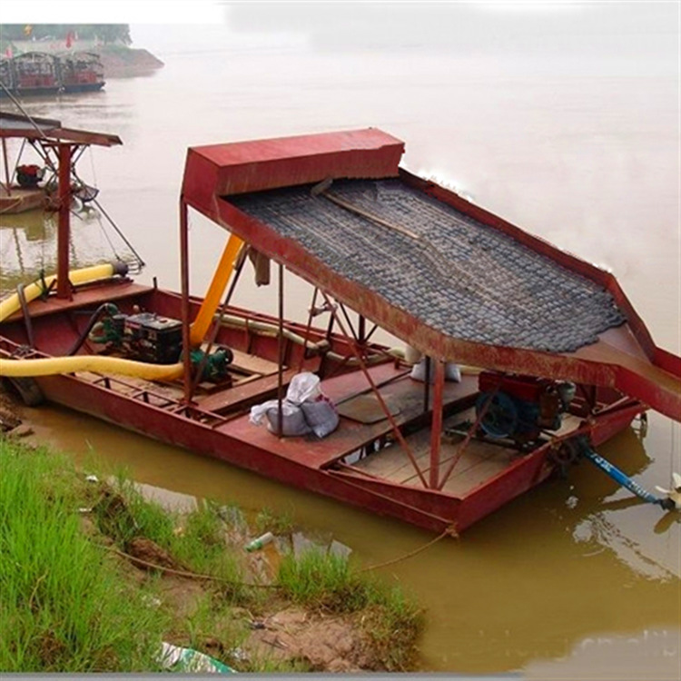 青州挖沙船 小型河道抽沙船 抽沙选铁船 挖沙选铁船 铁沙船示例图4