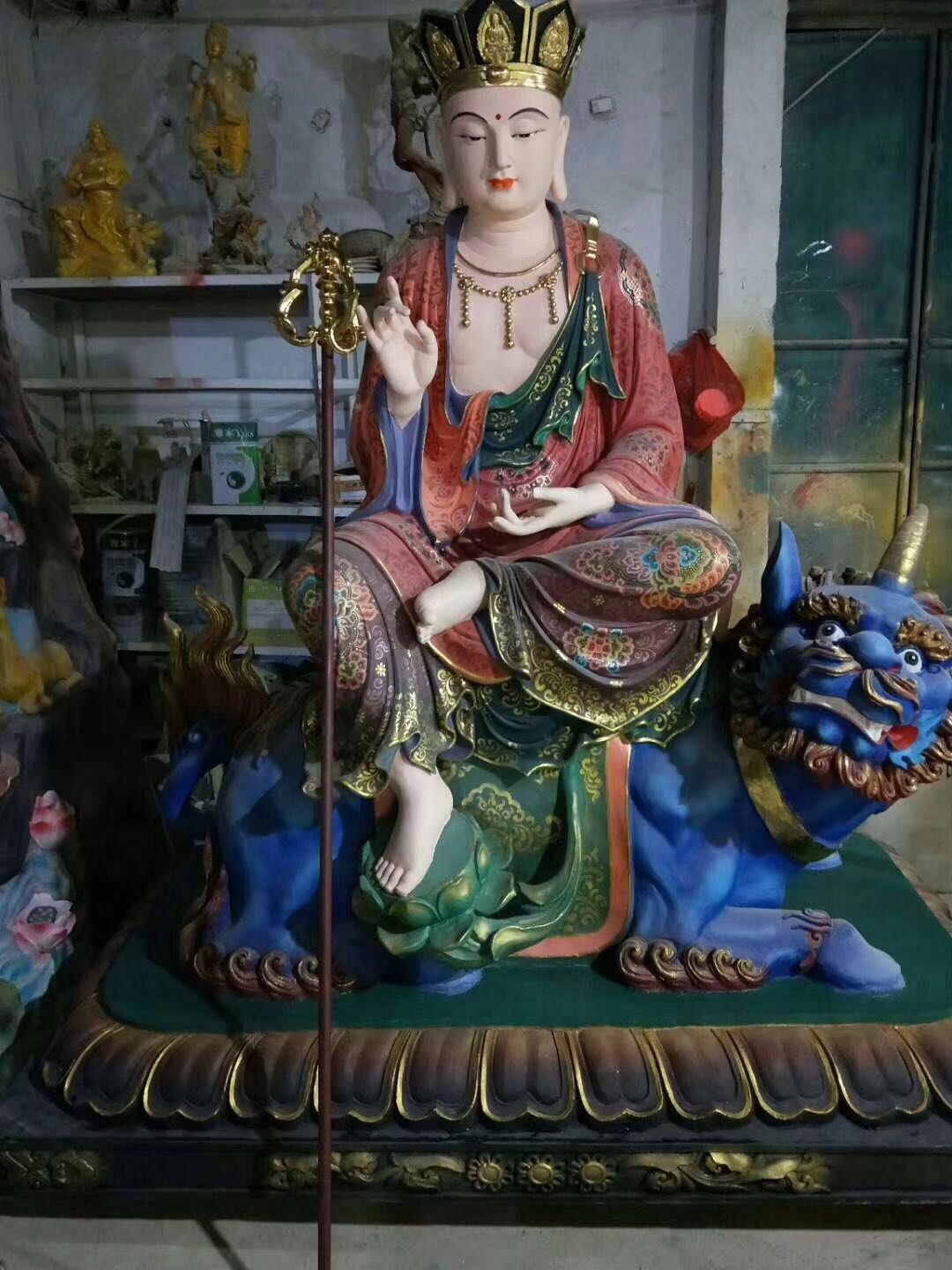 佛像 本厂专业生产精品寺庙地藏王菩萨佛像 穿袈裟地藏王菩萨 极彩地藏王佛像