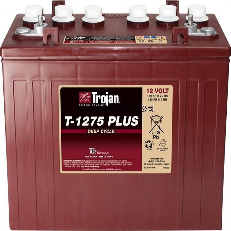 Trojan蓄电池T-1275 邱健蓄电池12V150AH 升降平台巡逻车专用 现货供应