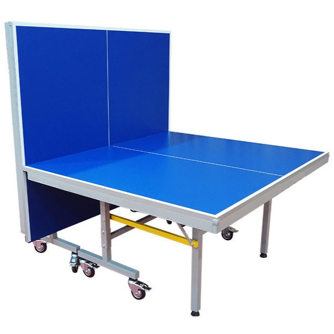 带轮移动乒乓球台 室内乒乓球台 标准室内乒乓球台 家用可折叠乒乓球台