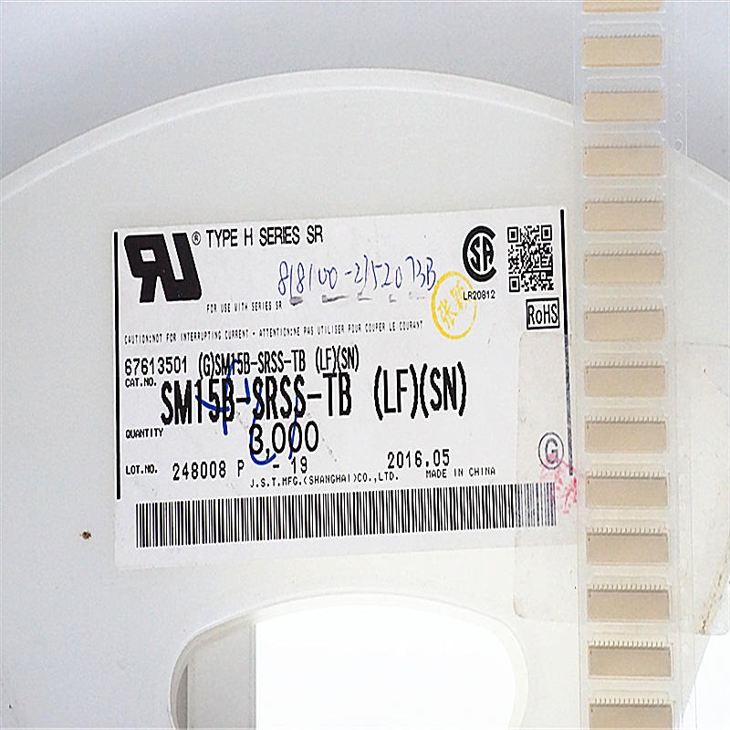 JST连接器 SM15B-SRSS-TB(LF)(SN) 针座15P 1.0MM间距 SM15B-SRSS-TB图片