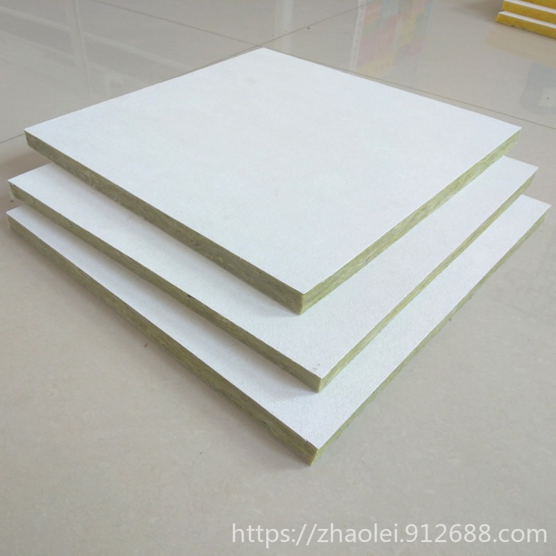 玻纤吸音板 销量大的吊顶岩棉玻纤吸声板材料厂家 600x1200白色岩棉吸音板
