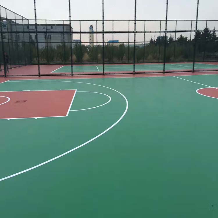 硅PU塑胶网球场建设 塑胶篮球场画线建设 恒扬 专项施工