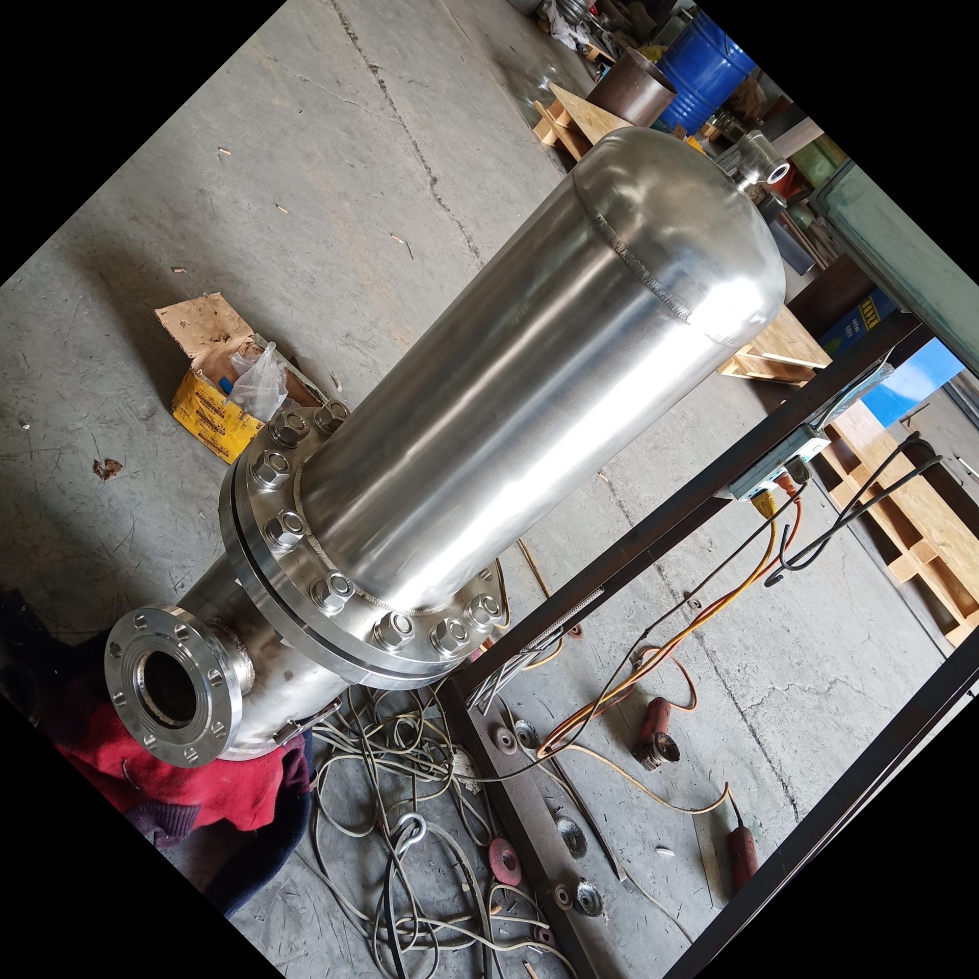 河南墨哲DN150气液分离器精密型空压机前置气体脱水设备支持定制