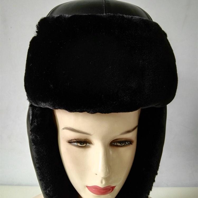 羊剪绒材质防寒安全帽批发厂家 智科工地护耳安全帽 AQM防寒头盔