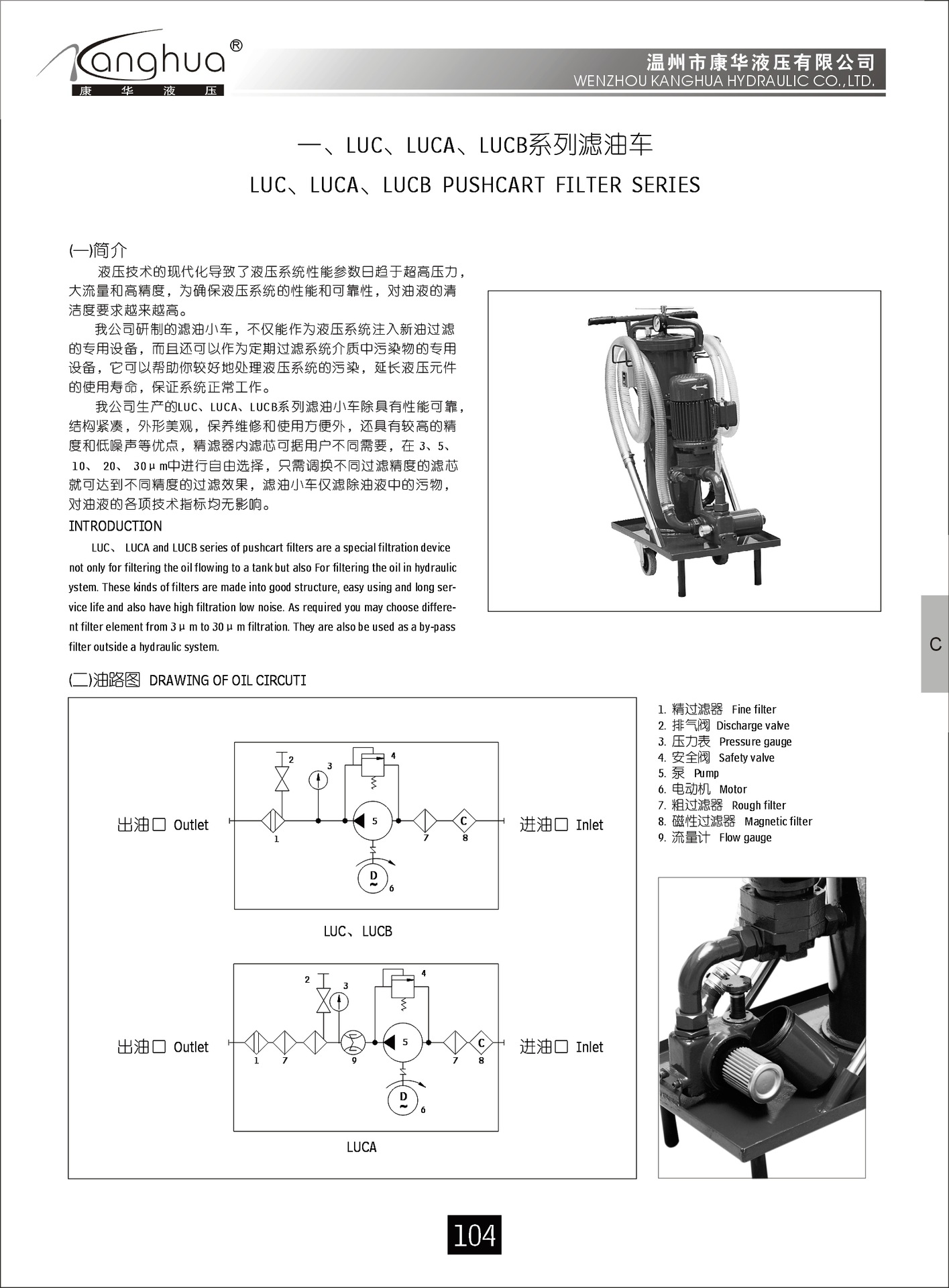 供应滤油车LUCB-40*10/20/30，精细滤油小车 luc-40滤油机示例图1
