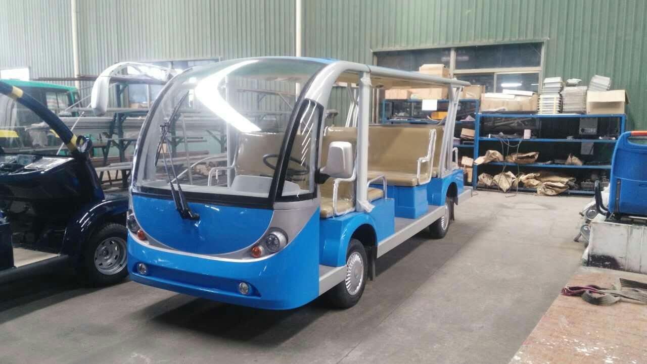 新款发布燃油观光车，14座敞开型燃油游览车，苏州厂家示例图14